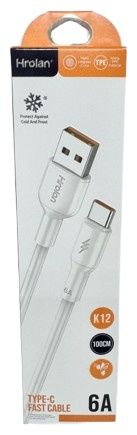 USB Type A to C Fast Cable (Hrolan) 100 CM - Ali Trade