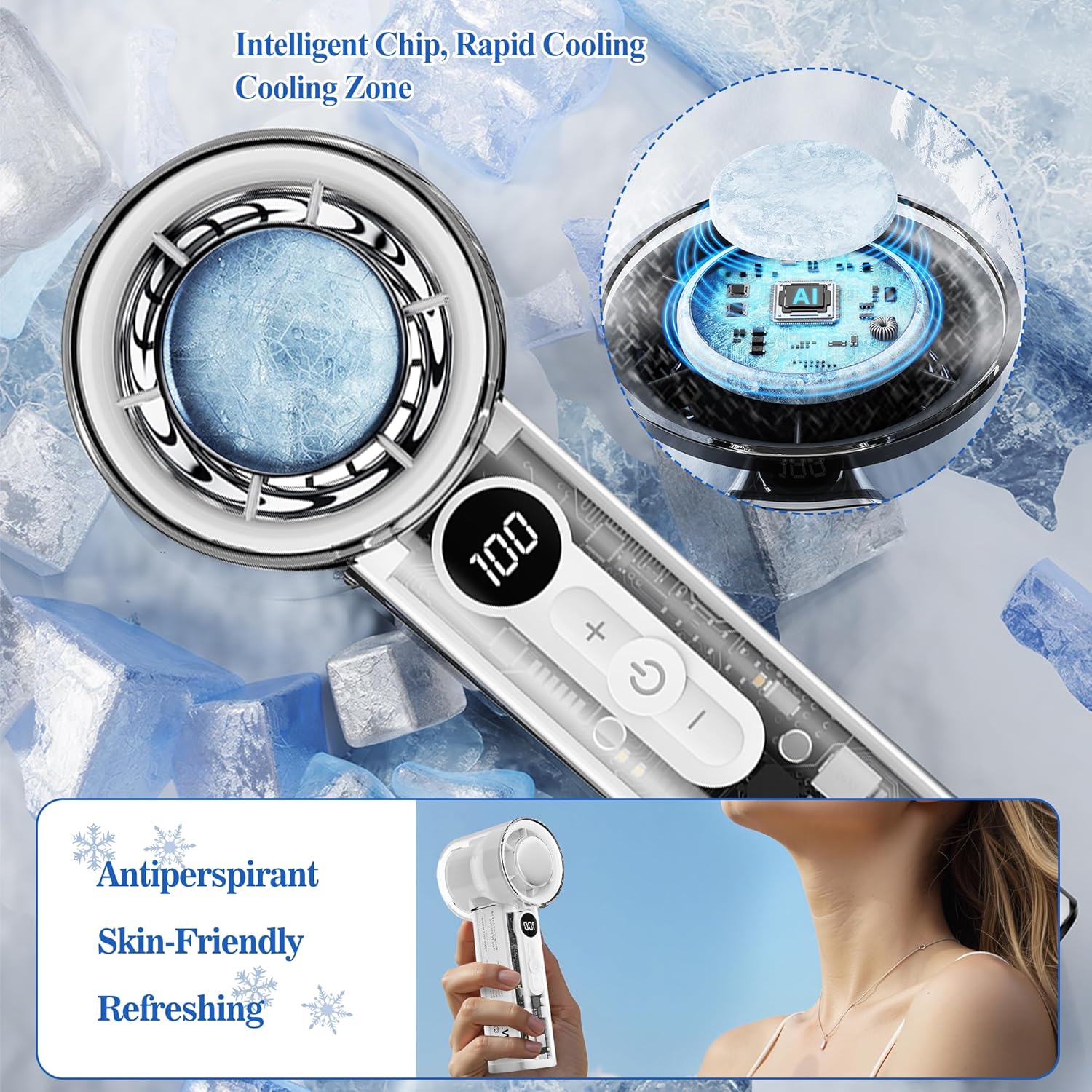 X05 High-Speed Cooling Fan (Transparent) - Ali Trade